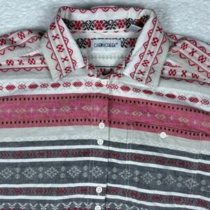 Cabin‎ Creek Womens XL Button Down Shirt Long Sleeve Patterned Casual Top
